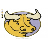 Bull Embroidery Design 14
